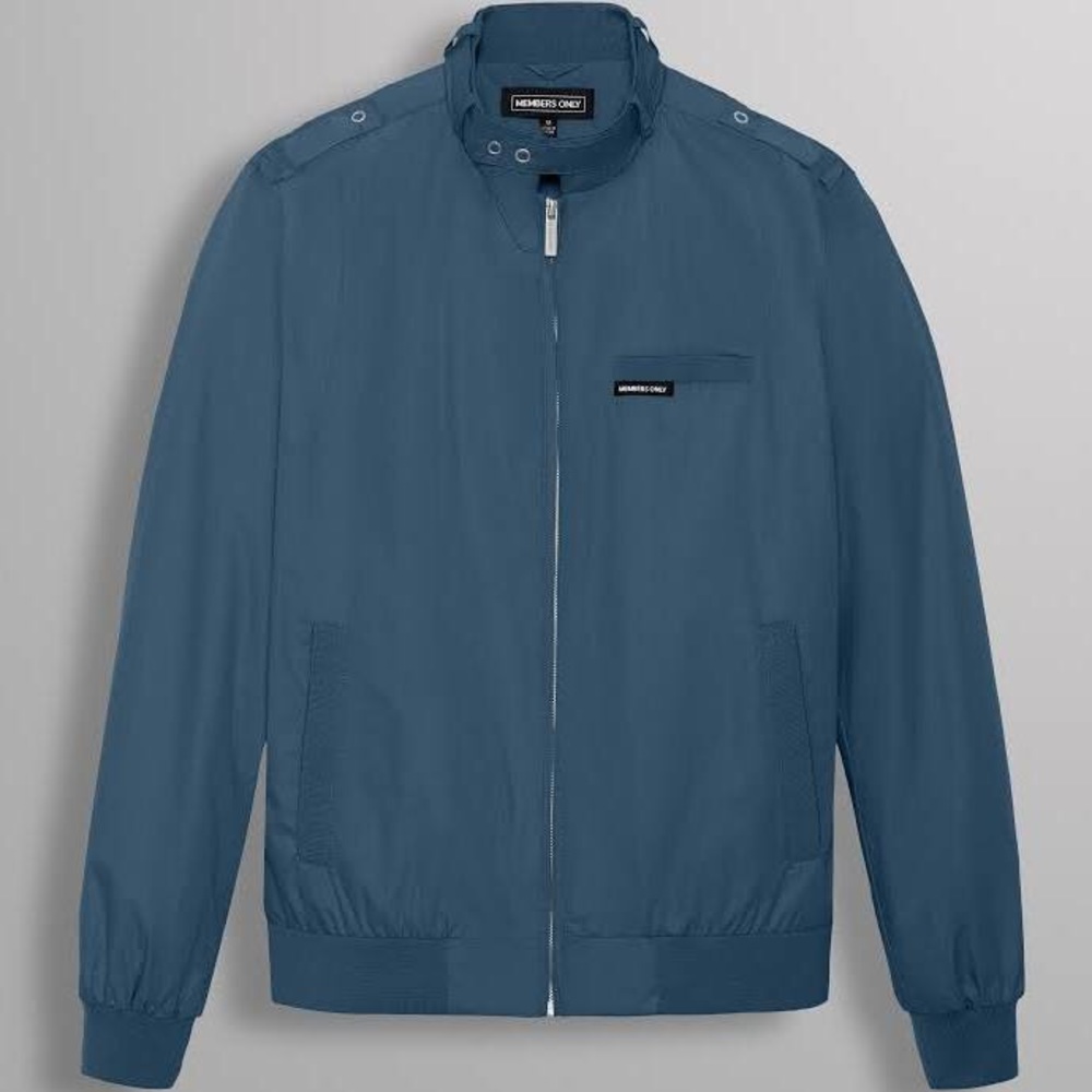 Members only racer jacket, color slate (gray/blue), very good condition